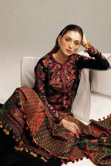 DFW-1180 Hussain Rehar Heavy Embroidery 3PC Dhanak Suit