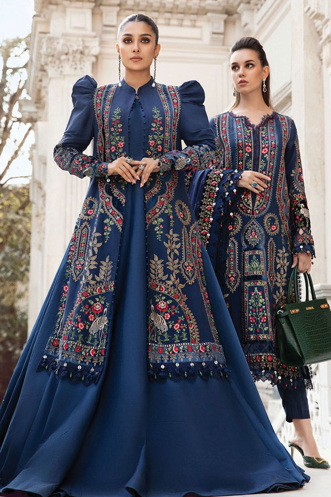 DFW-1072 Maria B Heavy Embroidery 3PC Dhanak Suit