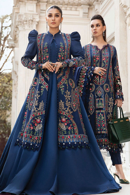 DFW-1072 Maria B Heavy Embroidery 3PC Dhanak Suit