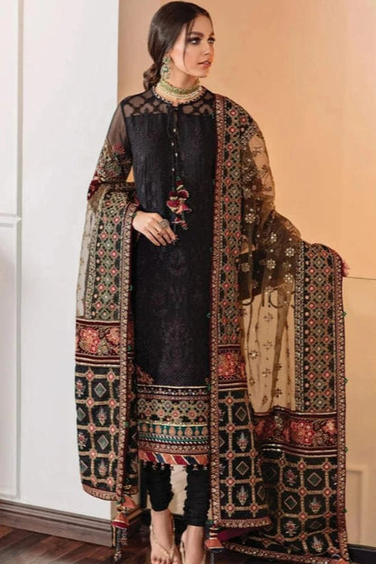 DFW-878 Baroque Heavy Embroidery 3PC Dhanak Suit