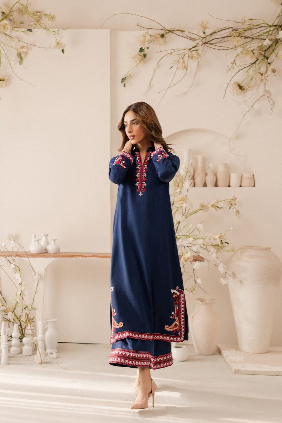 DFW-989 Jazmin Heavy Embroidery 3PC Dhanak Suit