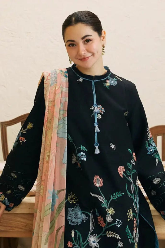 DFW-1095 Zara Shah Jahan Heavy Embroidery 3PC Dhanak Suit