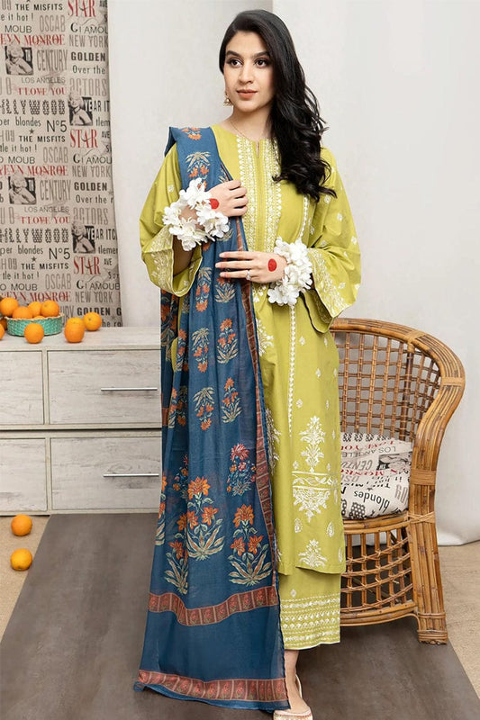 DFW-1323 Saira Rizwan Embroidery 3PC Lawn Suit