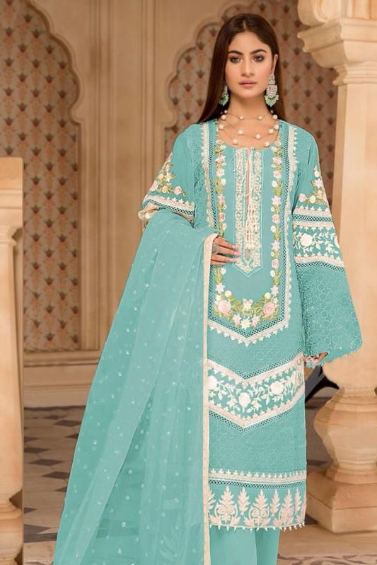 DFW-1115 Rang Rasiya Hreavy Embroidery 3PC Dhanak Suit