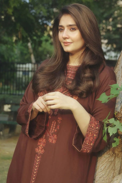 DFW-1216 Sapphire Embroidery 2PC Dhanak Suit