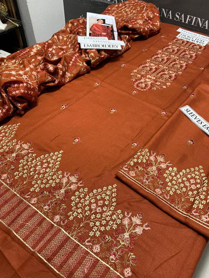 DFW-1065 Bareeze Embroidery 3PC Dhanak Suit