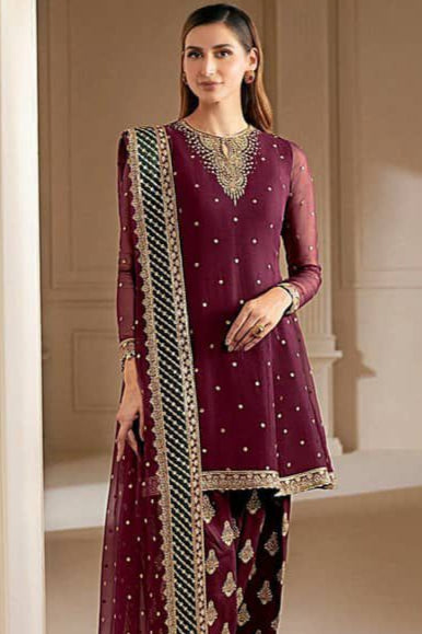 DFW-922 Jazmin Heavy Embroidery 3PC Dhanak Suit