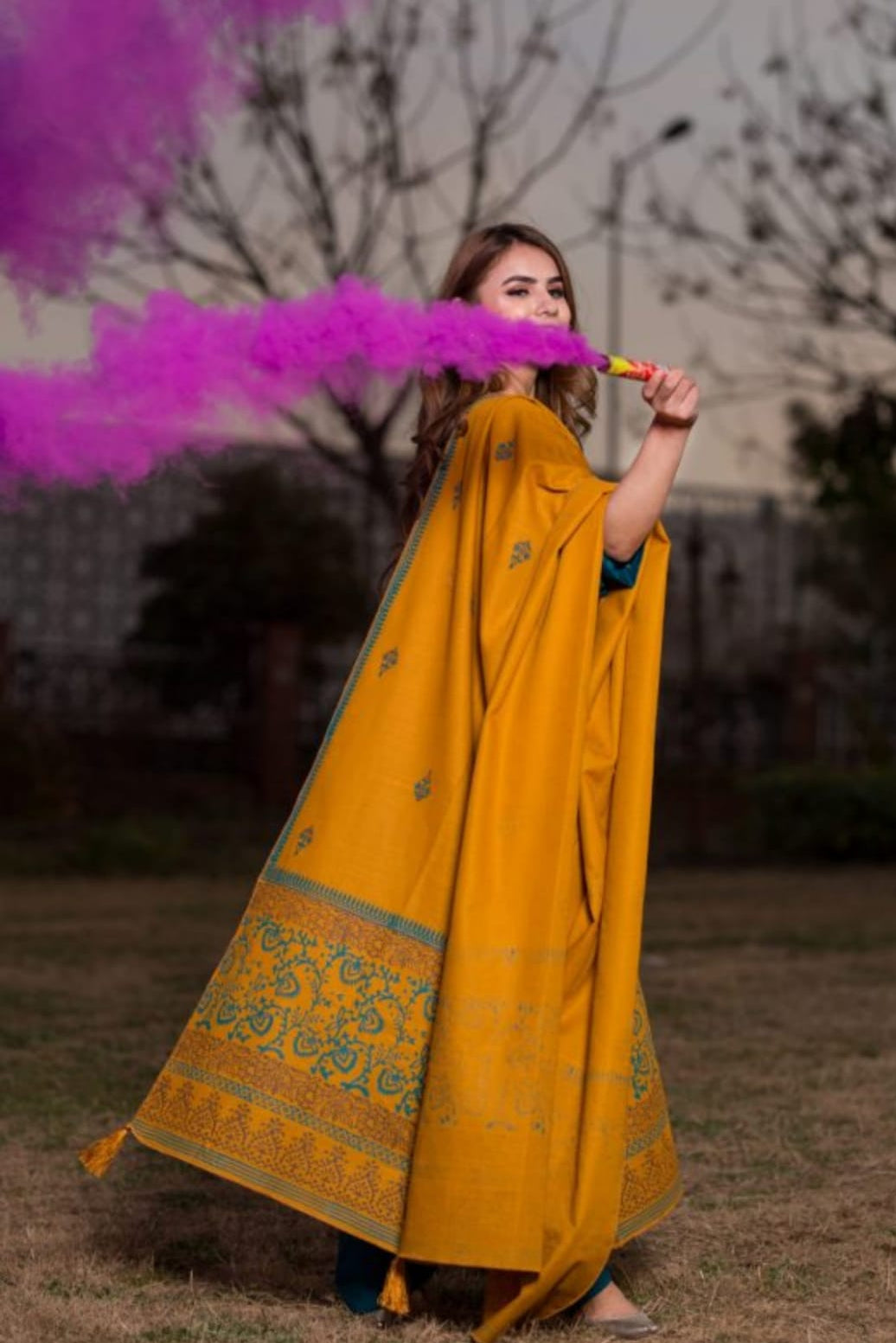 DFW-1243 ASling Embroidery 3PC Dhanak Suit