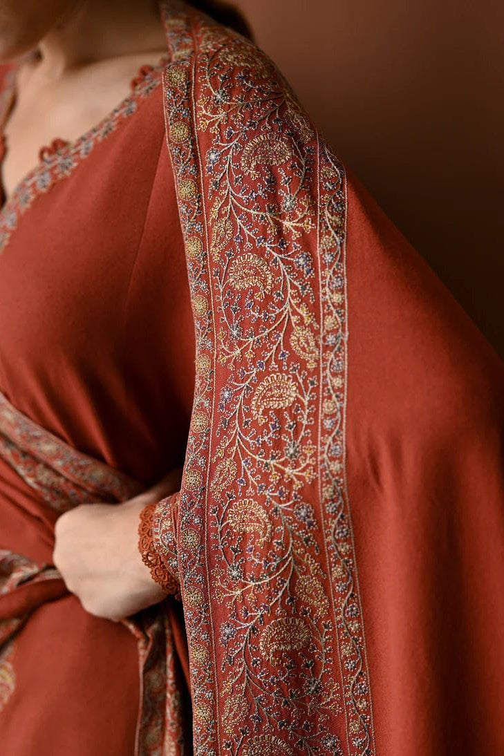 DFW-1258 Batik Embroidery 3PC Dhanak Suit