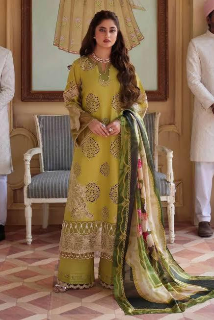 DFW-745 Elaf Heavy Embroidery 3Pc Lawn Suit
