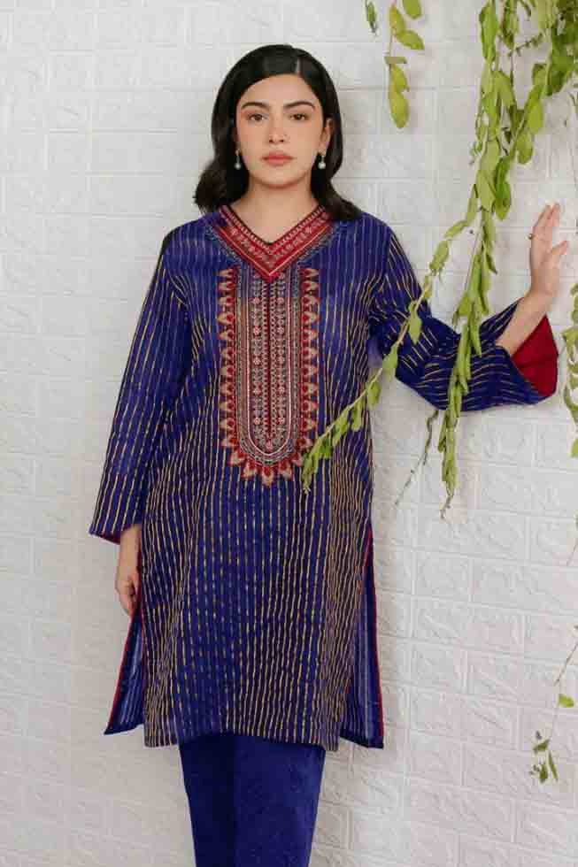 DFW-617 Maria B Heavy Embroidery 3Pc Lawn Suit