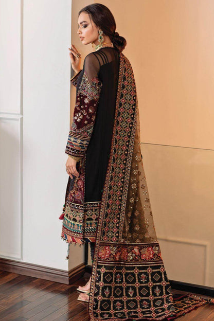 DFW-878 Baroque Heavy Embroidery 3PC Dhanak Suit