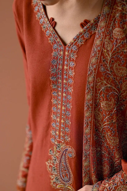 DFW-1258 Batik Embroidery 3PC Dhanak Suit