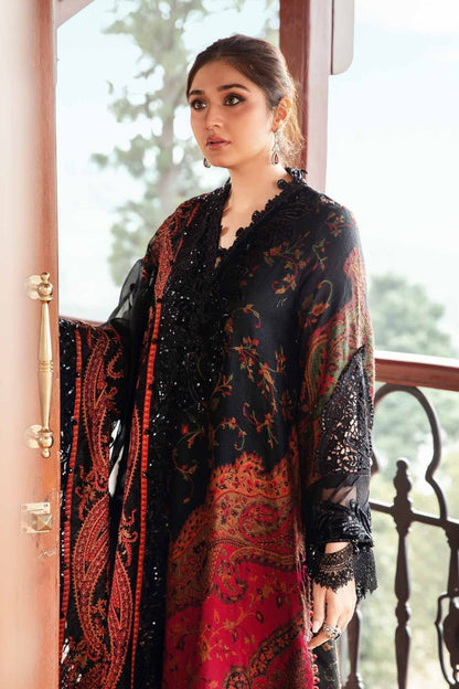 DFW-1201 Baroque Embroidery 3PC Karandi Suit