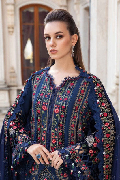 DFW-1072 Maria B Heavy Embroidery 3PC Dhanak Suit