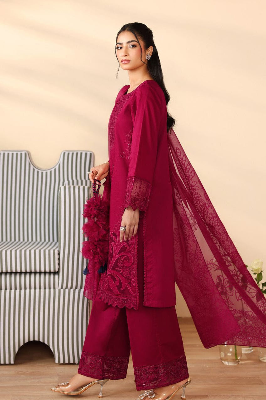 DFW-1081 Maria B Heavy Embroidery 3PC Dhanak Suit