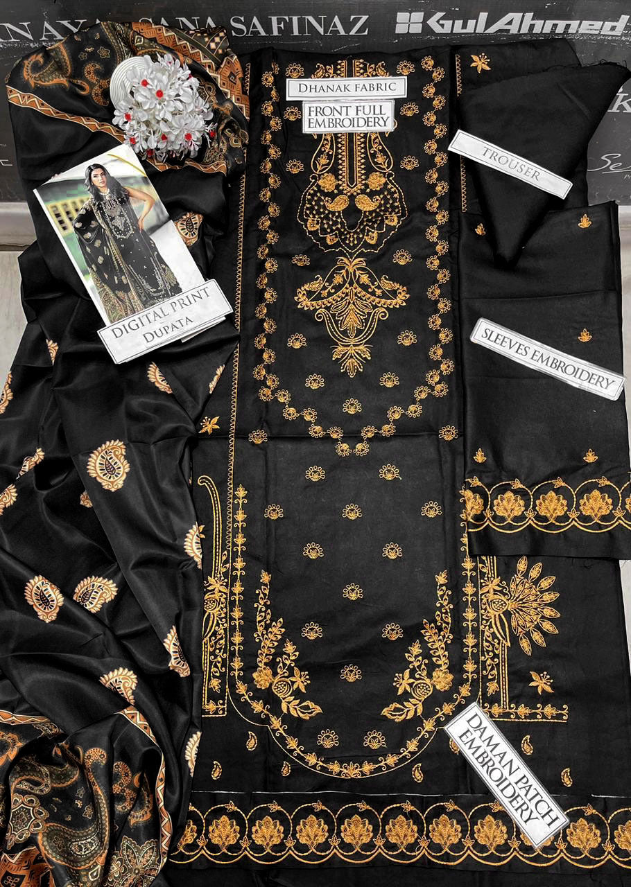 DFW-1159 Izel Heavy Embroidery 3PC Dhanak Suit