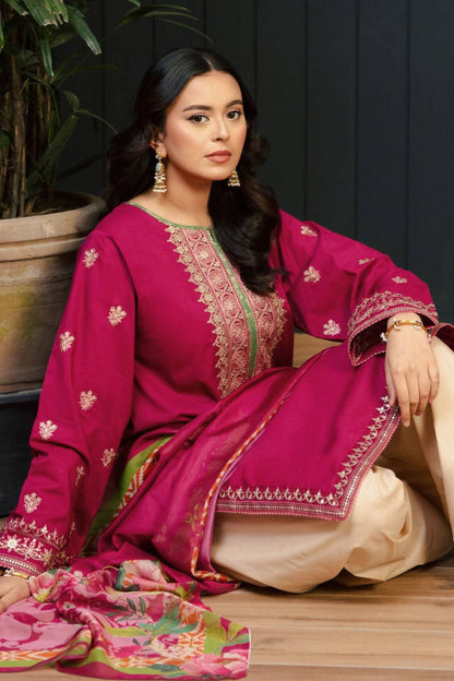 DFW-1174 Kokum Embroidery 3PC Dhanak Suit