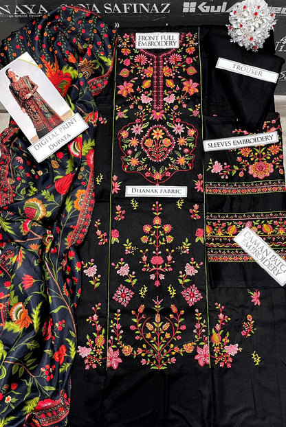 DFW-1180 Hussain Rehar Heavy Embroidery 3PC Dhanak Suit