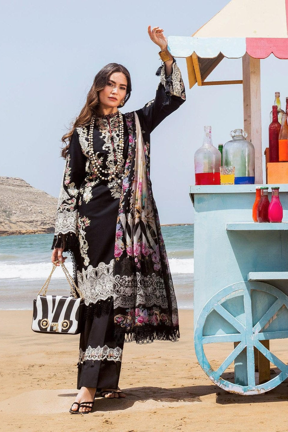 DFW-1150 Sahane Heavy Embroidery 3PC Dhanak Suit