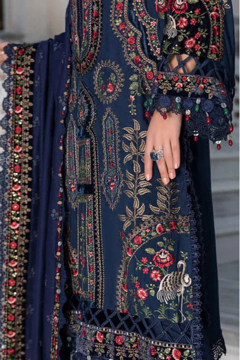 DFW-1072 Maria B Heavy Embroidery 3PC Dhanak Suit