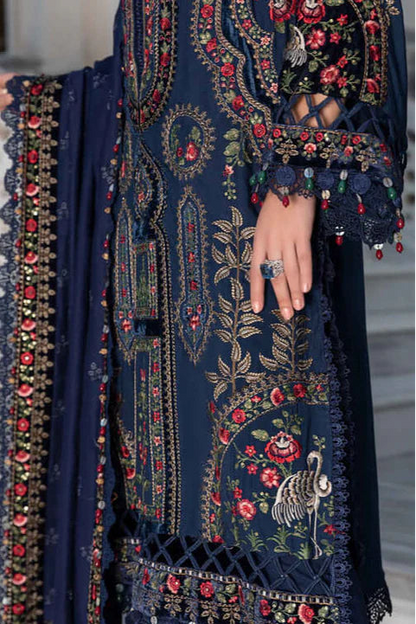 DFW-1072 Maria B Heavy Embroidery 3PC Dhanak Suit