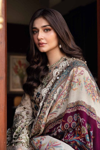 DFW-1134 Maria B Heavy  Embroidery 3PC Dhanak Suit