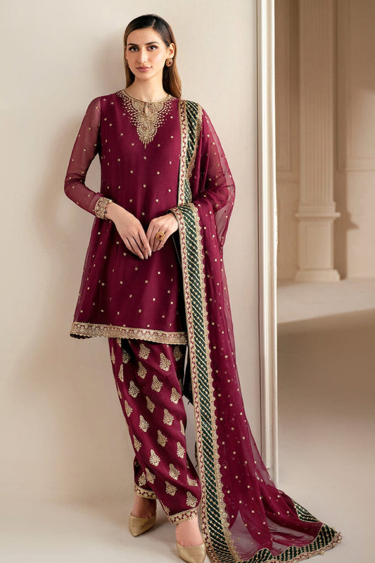 DFW-922 Jazmin Heavy Embroidery 3PC Dhanak Suit