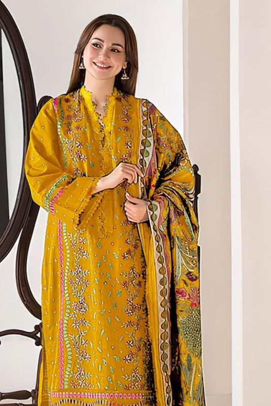 DFW-1007 Sobia Nazir Heavy Embroidery 3PC Dhanak Suit