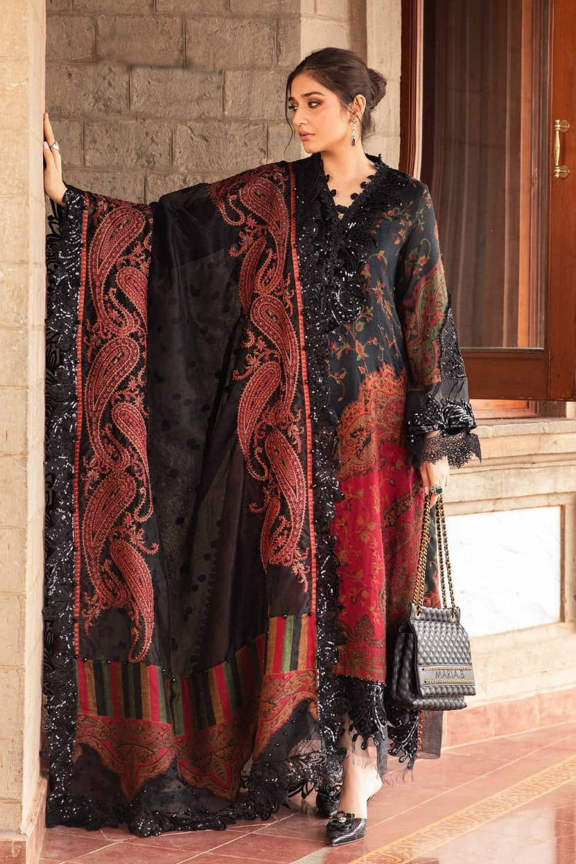 DFW-1201 Baroque Embroidery 3PC Karandi Suit
