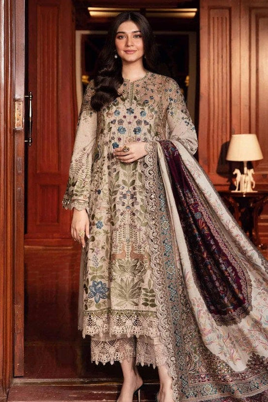 DFW-1134 Maria B Heavy  Embroidery 3PC Dhanak Suit