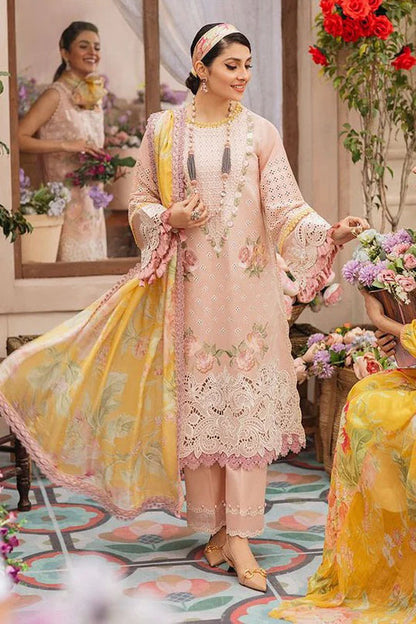 DFW-187 Mushq Luxury Embroidery 3PC Lawn Dress