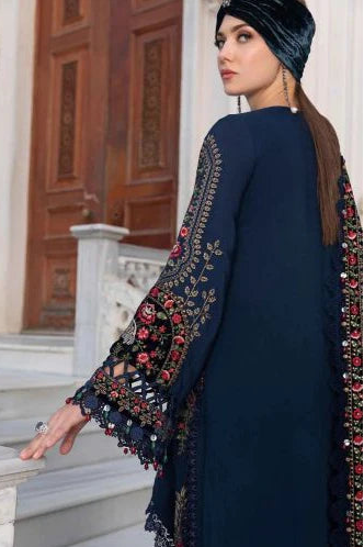 DFW-1072 Maria B Heavy Embroidery 3PC Dhanak Suit