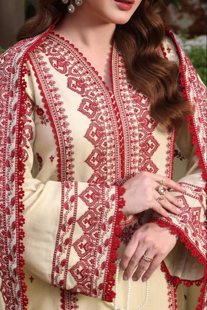 DFW-1051 Aneelas Embroidery 3PC Dhanak Suit