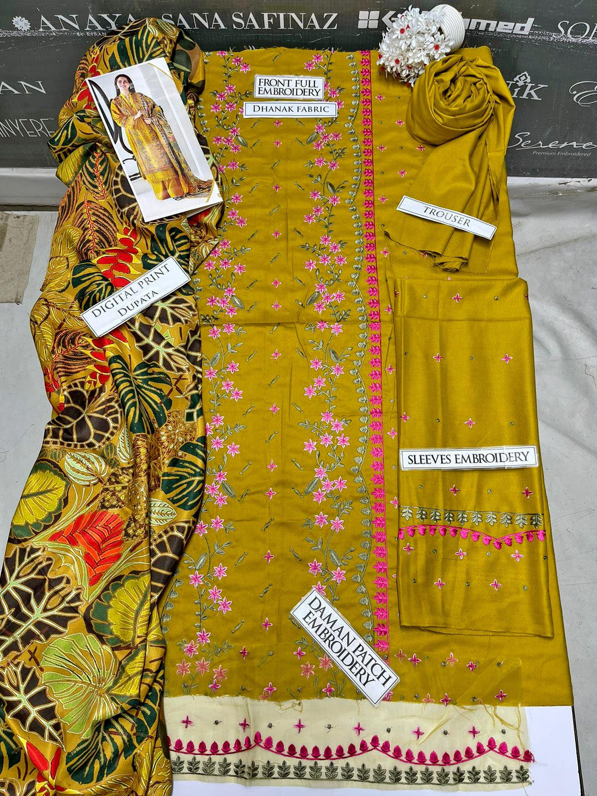 DFW-1007 Sobia Nazir Heavy Embroidery 3PC Dhanak Suit