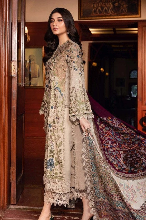 DFW-1134 Maria B Heavy  Embroidery 3PC Dhanak Suit