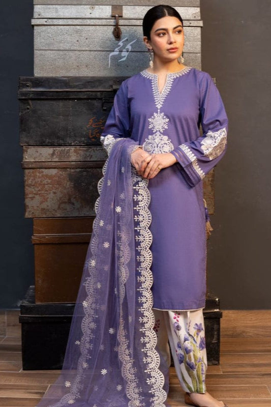 DFW-928 Zara Shah Jahan Heavy Embroidery 3PC Dhanak Suit