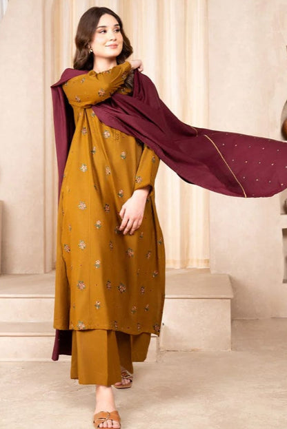 DFW-392 Baroque Heavy Embroidery 3Pc Lawn Suit