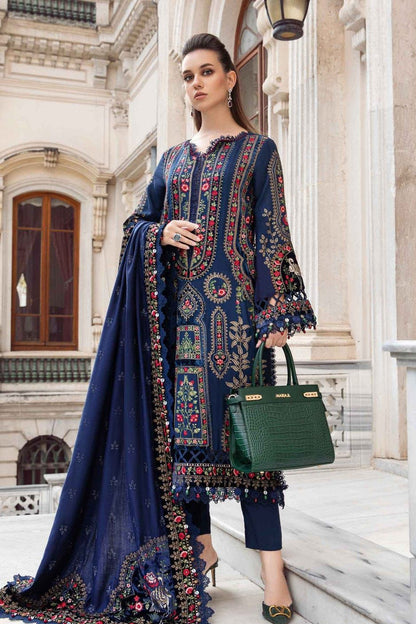 DFW-1168 Maria B Heavy Embroidery 3PC Dhanak Suit