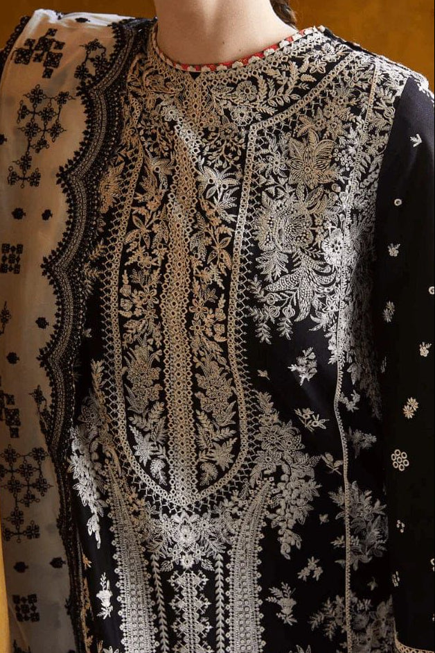 DFW-919 Zara Shah Jahan Heavy Embroidery 3PC Dhanak Suit