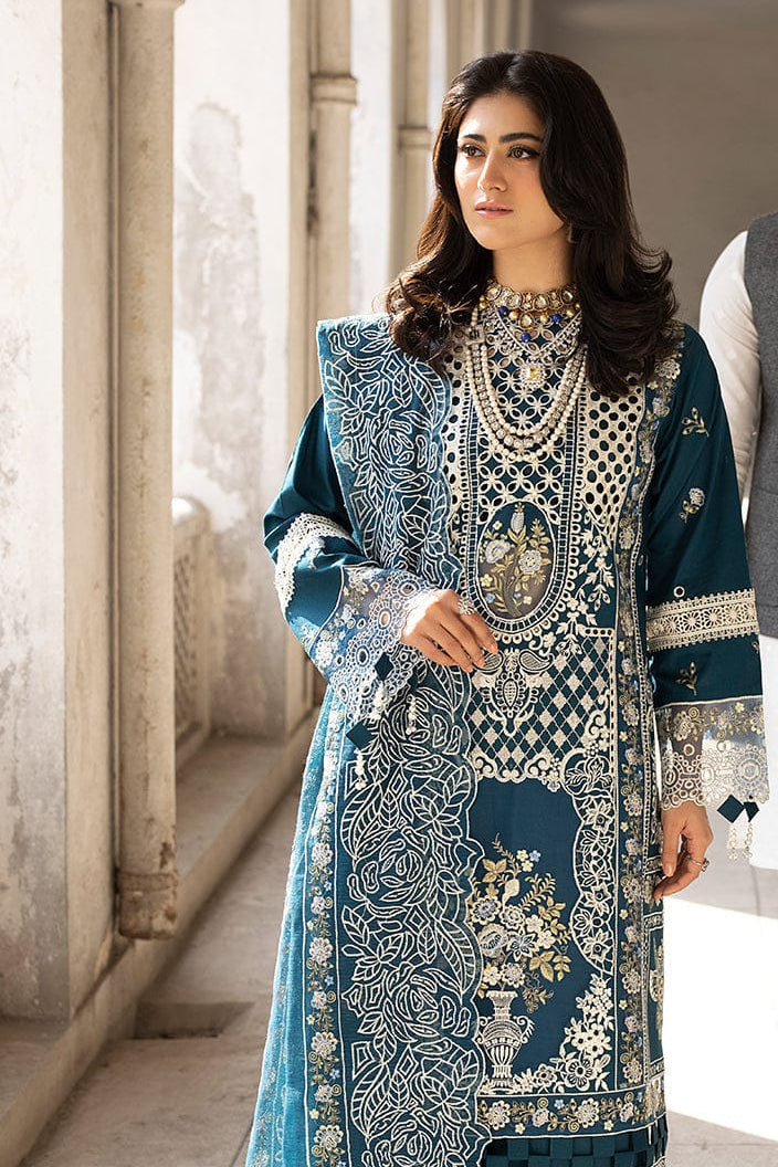 DFW-1332 Mahnur Heavy Embroidery 3PC Lawn Suit