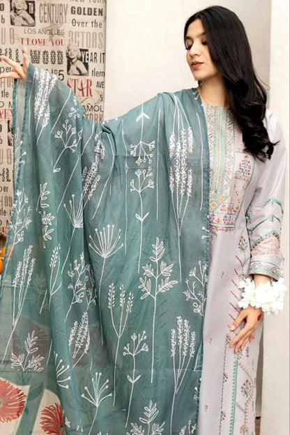 DFW-169 Urge Luxury Heavy Embroidery 3PC Lawn Dress