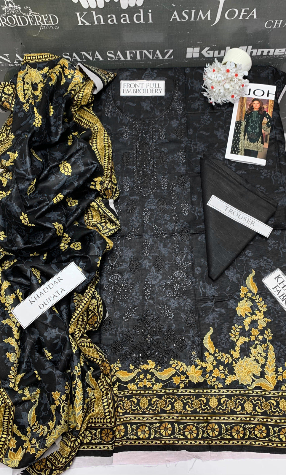 DFW-936 Bareeze Heavy Embroidery 3PC Khaddar Suit