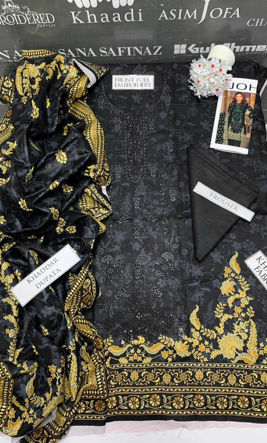 DFW-936 Bareeze Heavy Embroidery 3PC Khaddar Suit