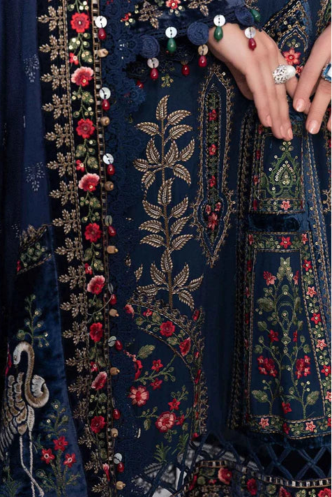 DFW-1072 Maria B Heavy Embroidery 3PC Dhanak Suit