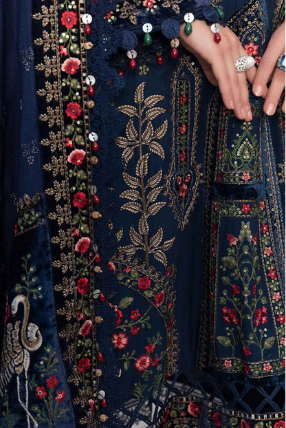 DFW-1072 Maria B Heavy Embroidery 3PC Dhanak Suit