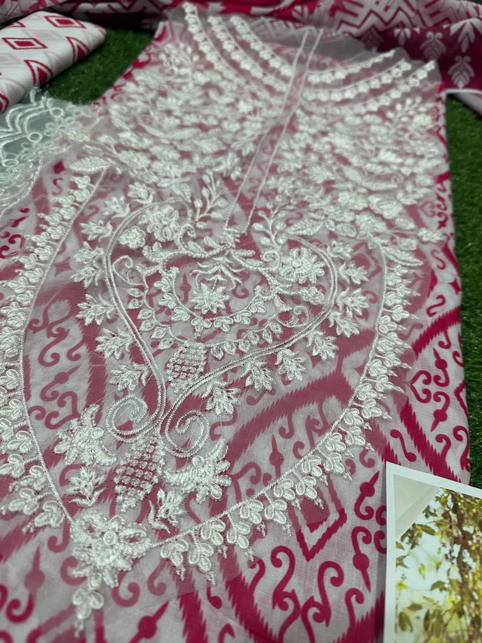 DFW-380 Zainab Embroidery 3Pc Lawn Suit