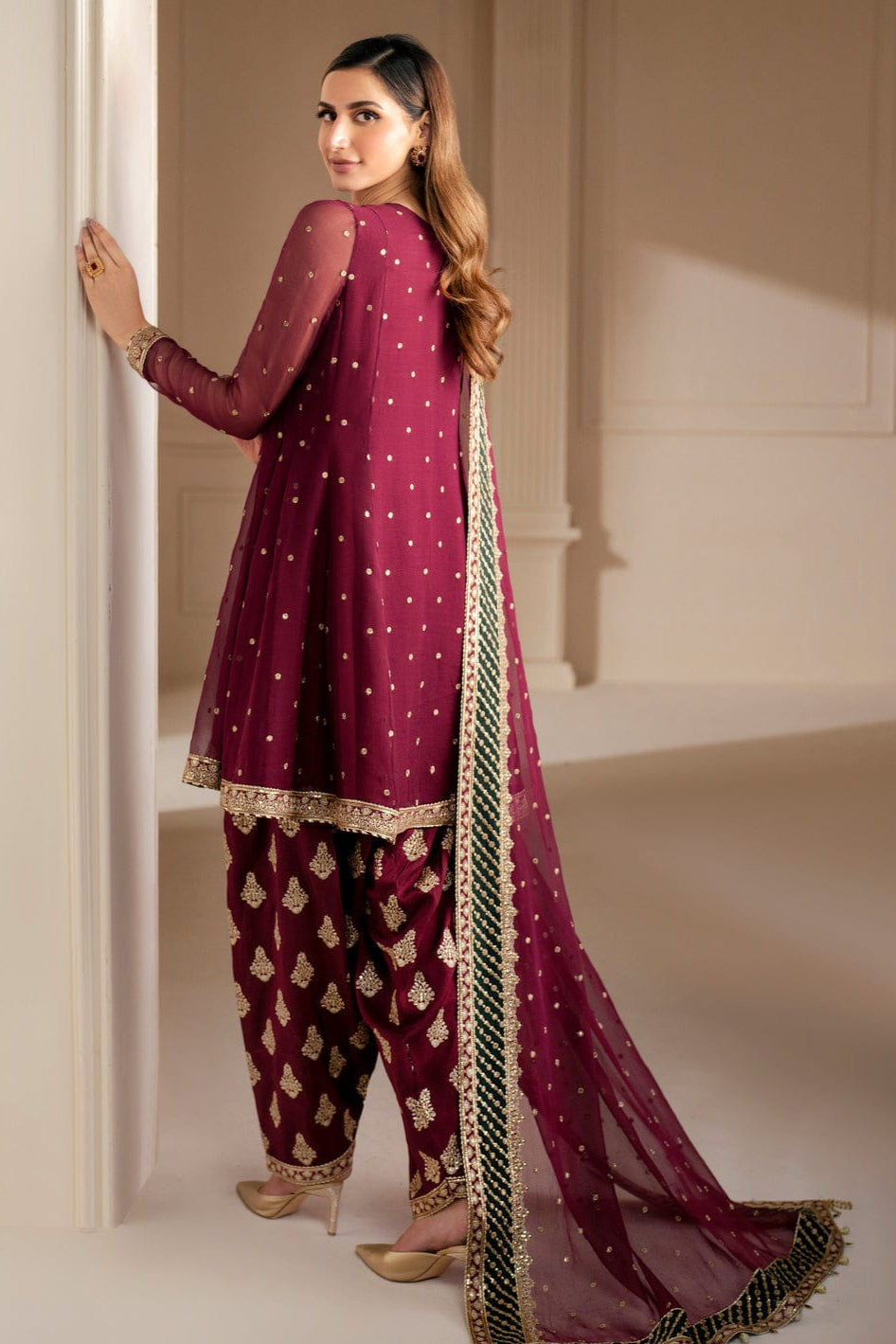 DFW-922 Jazmin Heavy Embroidery 3PC Dhanak Suit