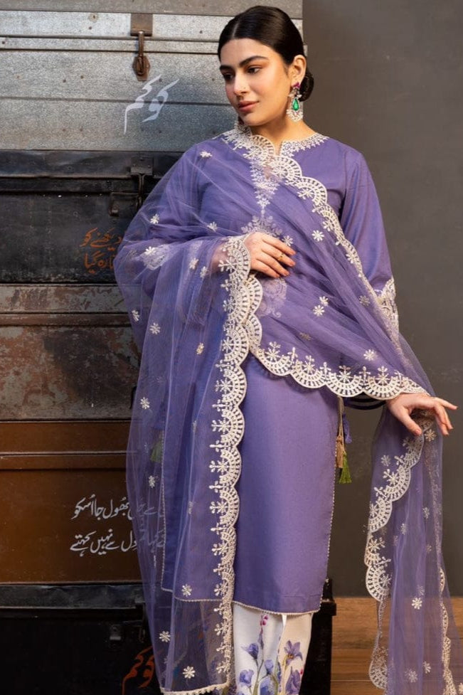 DFW-928 Zara Shah Jahan Heavy Embroidery 3PC Dhanak Suit