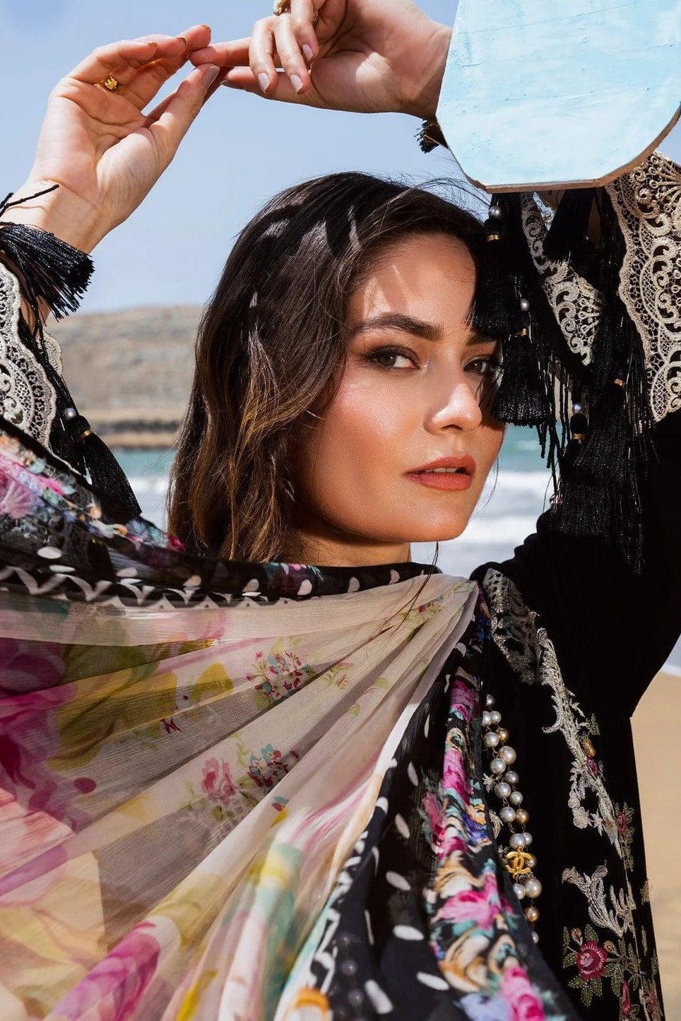 DFW-1150 Sahane Heavy Embroidery 3PC Dhanak Suit